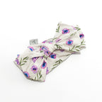 Violet Blooms baby girl 2 piece gift set (bow and zippy)