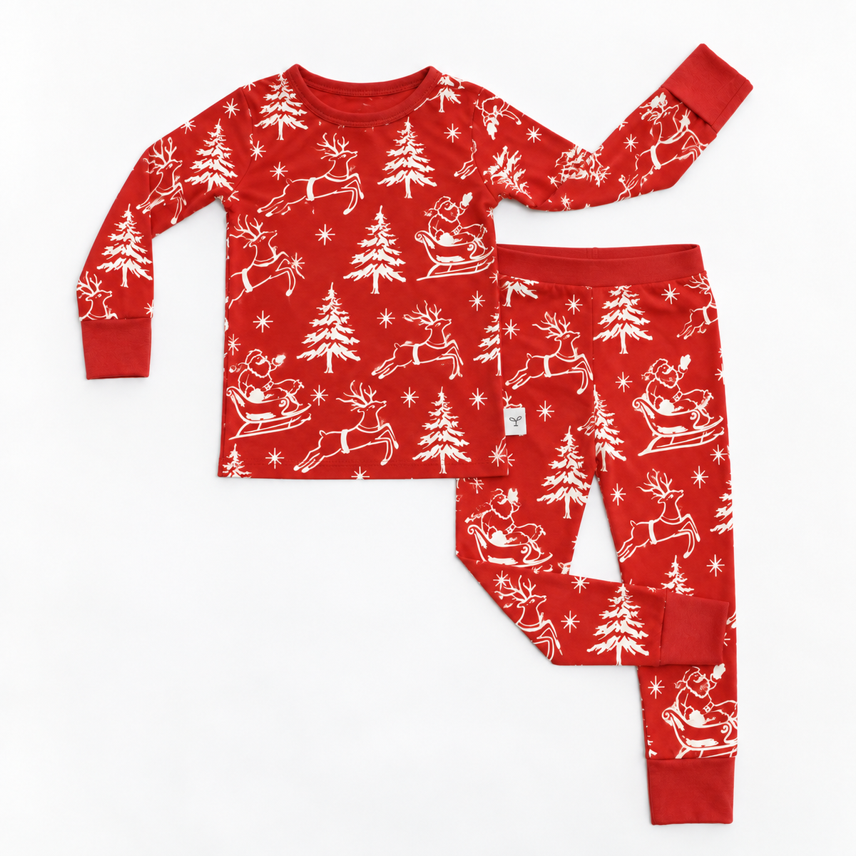 PRE-ORDER Christmas Holiday Children's Two-piece Bamboo Pajamas
