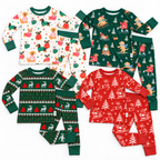 PRE-ORDER Christmas Holiday Children's Two-piece Bamboo Pajamas