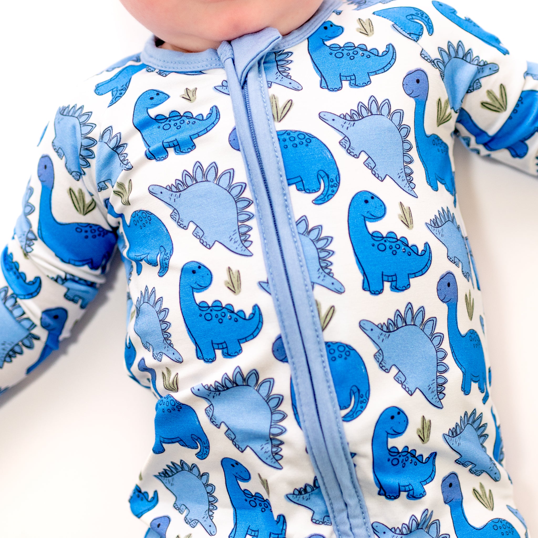 Baby Boy Gift Set - Dinos (Receiving Blanket and Zippy