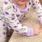 Baby Bamboo Zippered Romper