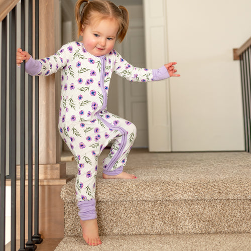 Baby Bamboo Zippered Romper