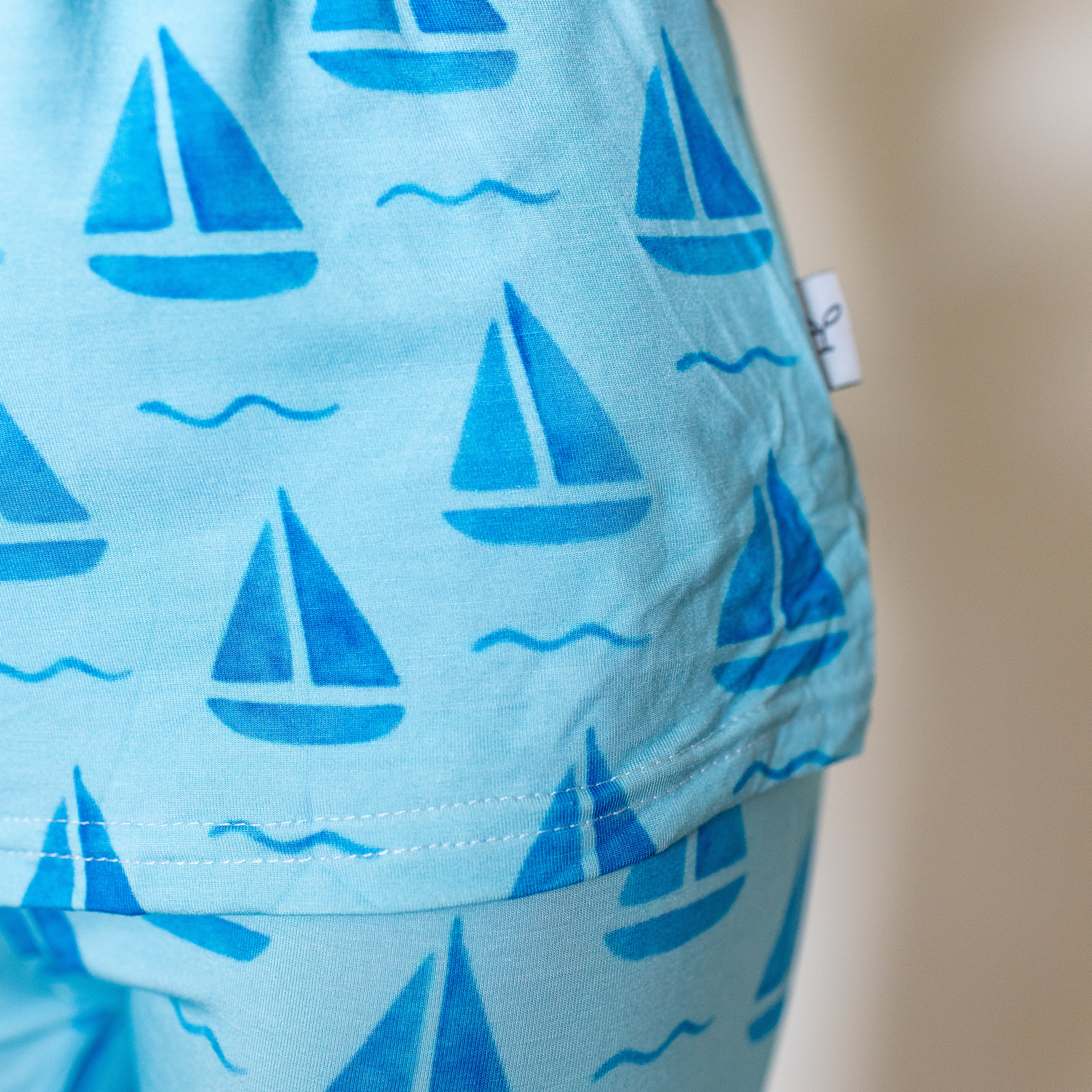 Children's Two-piece Bamboo Pajamas - Short Sleeves and Pants