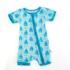 Bamboo Zippy Shorts Romper
