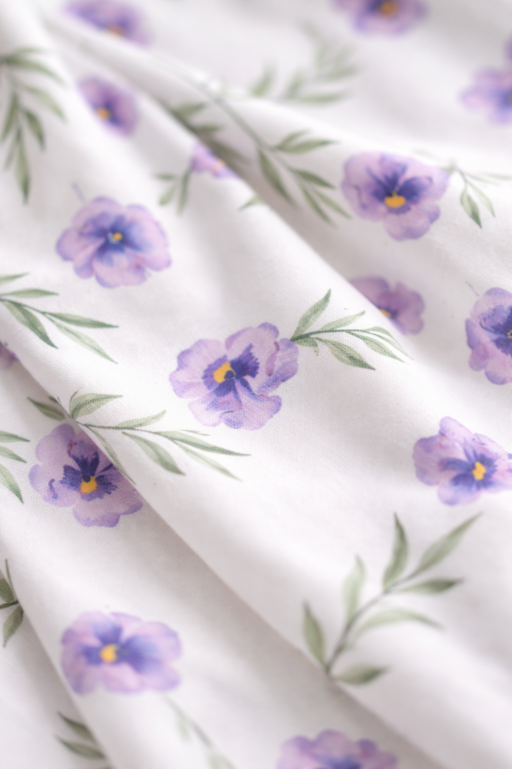 Flowing floral fabric