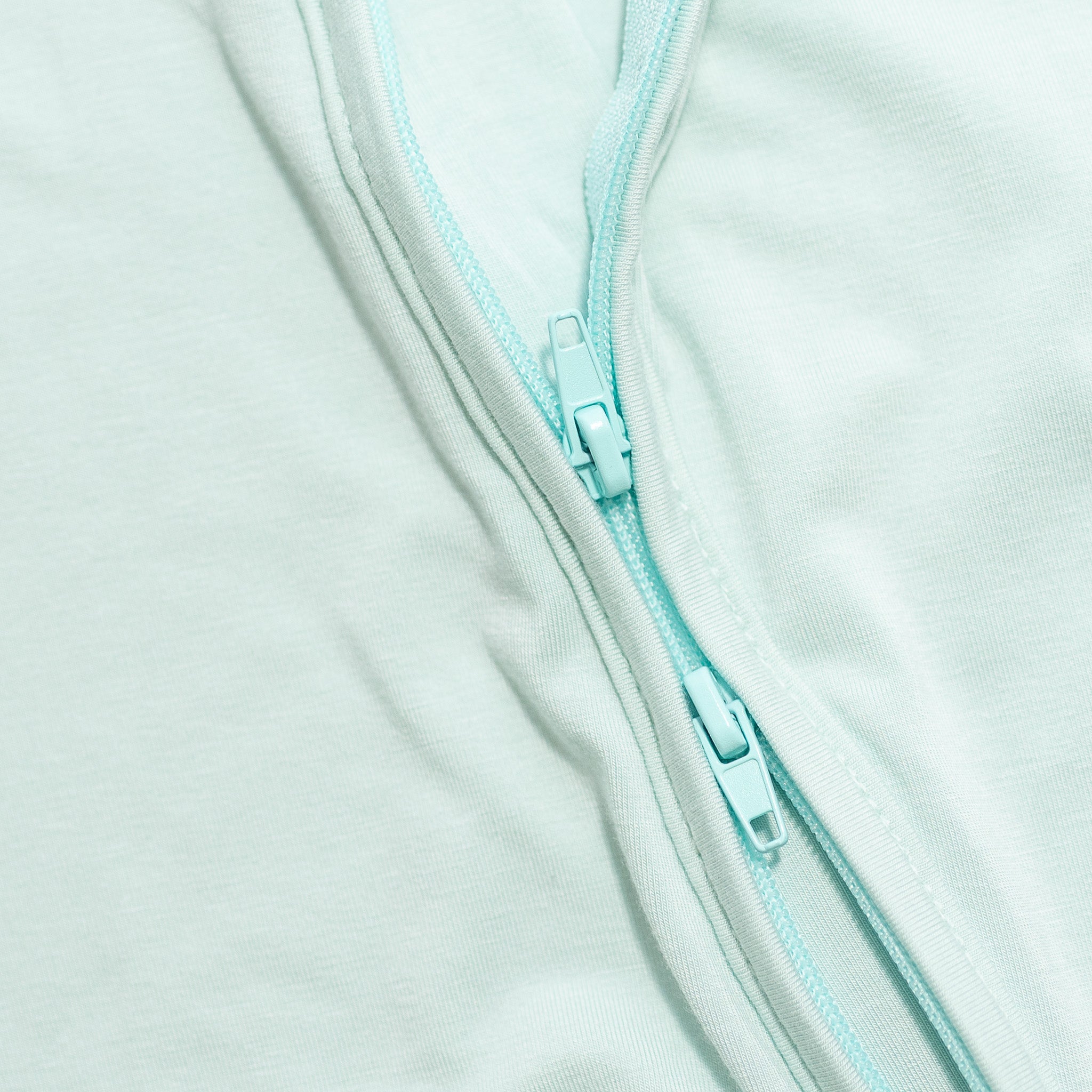 light sage bamboo pajamas zipper.